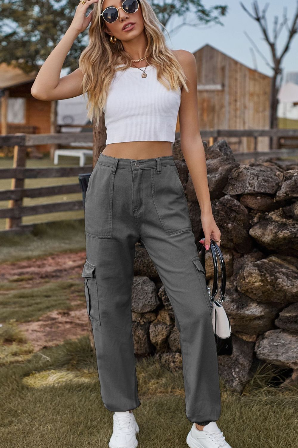 Long Jeans with Pocket - TRENDMELO
