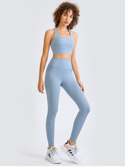 Double Take Square Neck Racerback Cropped Tank - TRENDMELO