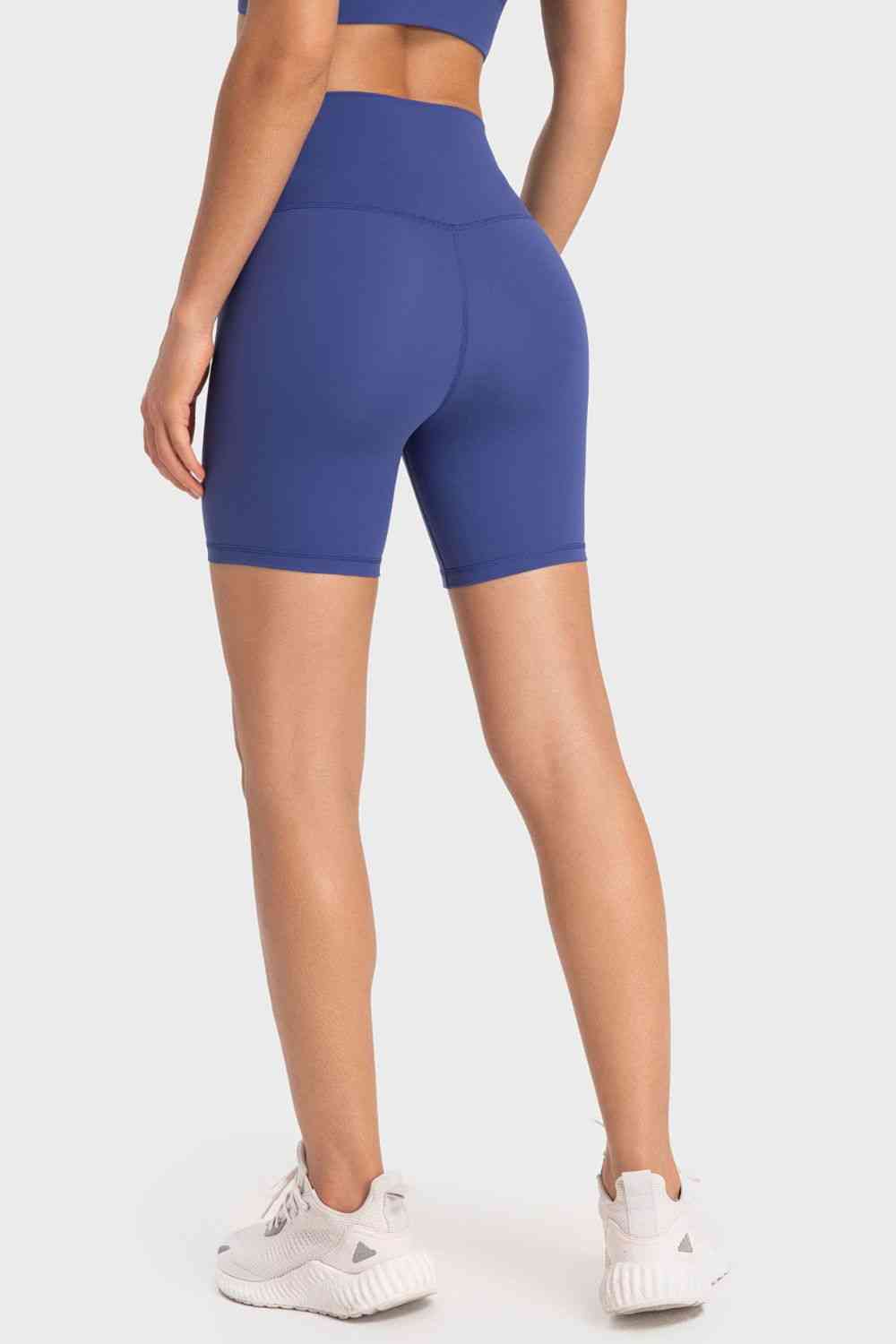 Staying Cozy Wide Waistband Biker Shorts - TRENDMELO