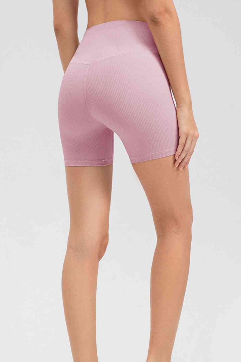 Wide Waistband Slim Fit Sports Shorts - TRENDMELO