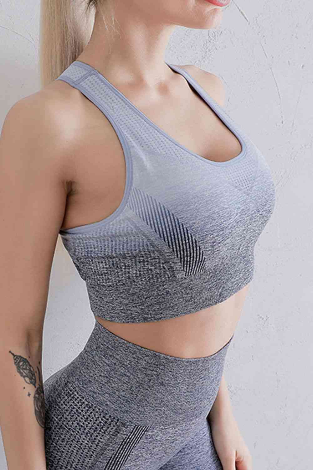 Gradient Sports Bra and Leggings Set - TRENDMELO