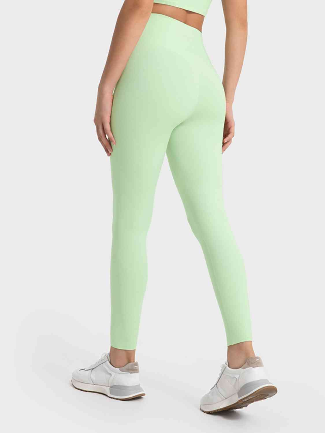 Wide Waistband Sports Leggings - TRENDMELO
