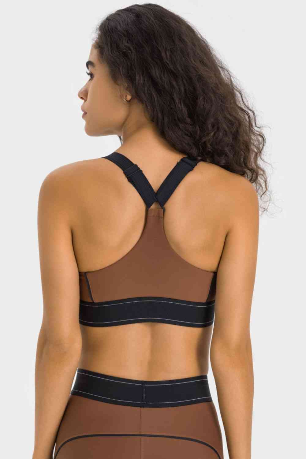 Contrast Sports Bra - TRENDMELO