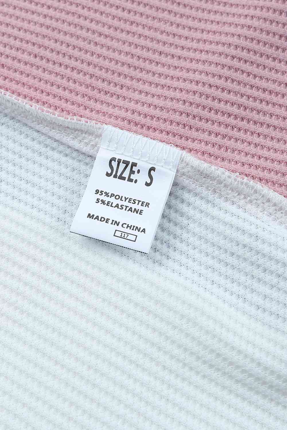 Multicolored Striped Waffle-Knit Sleeveless Tank - TRENDMELO