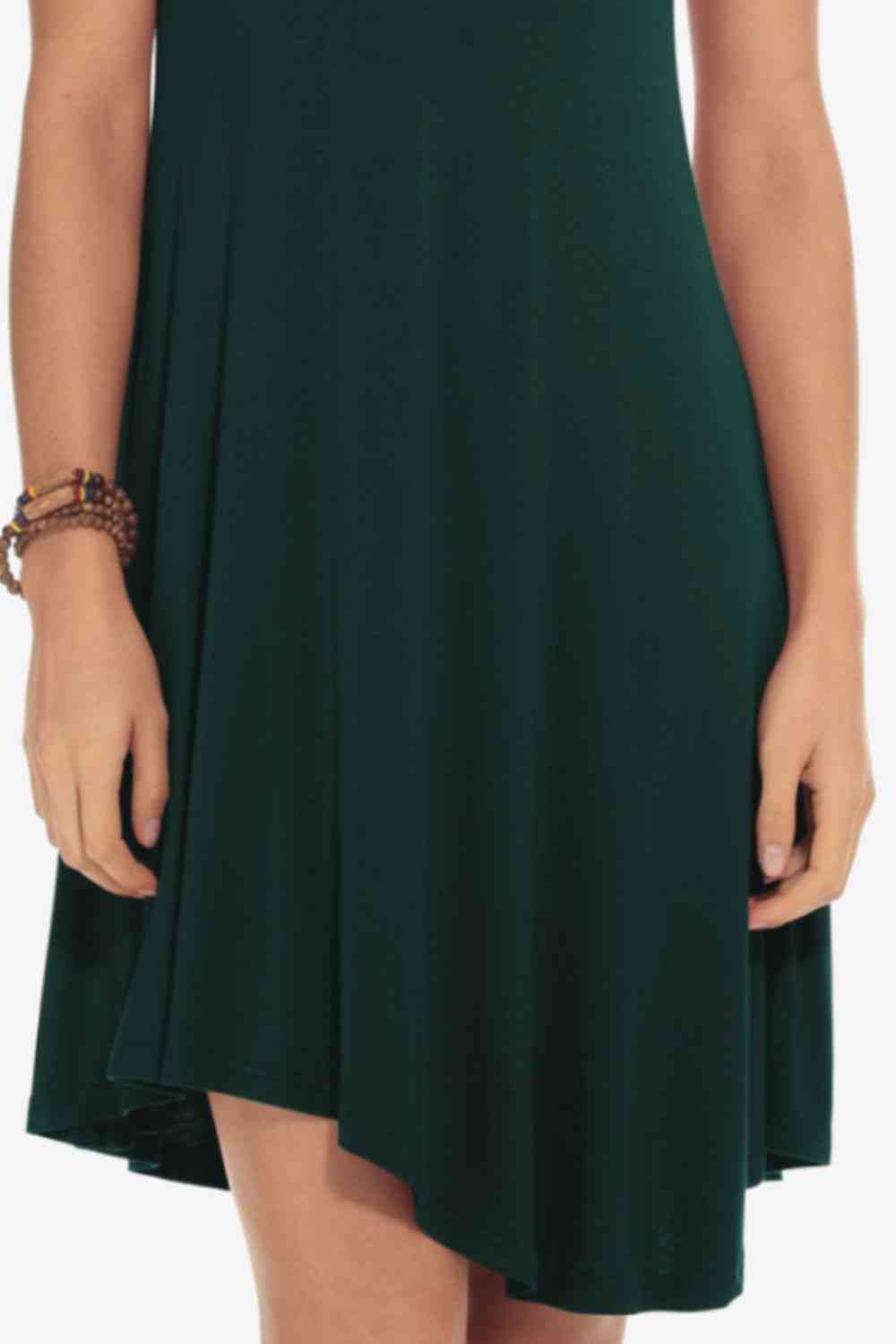 Short Sleeve V-Neck Knee-Length Dress - TRENDMELO