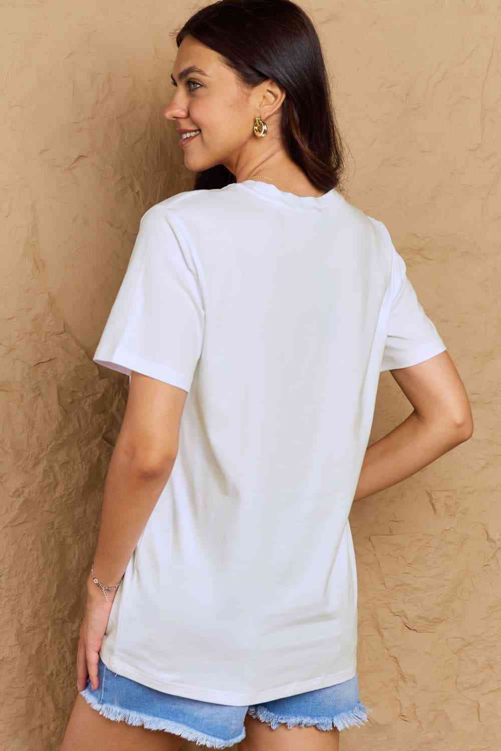 Simply Love Full Size DOGS MAKE ME HAPPY Graphic Cotton T-Shirt - TRENDMELO