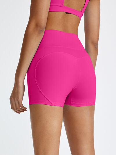 High Waist Active Shorts - TRENDMELO