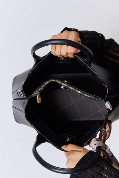 David Jones PU Leather Handbag - TRENDMELO