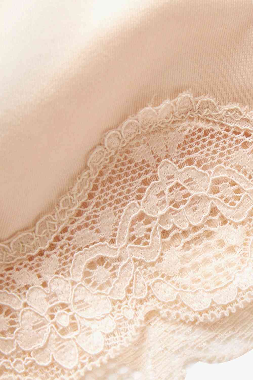 Full Size Lace Trim Shaping Shorts - TRENDMELO