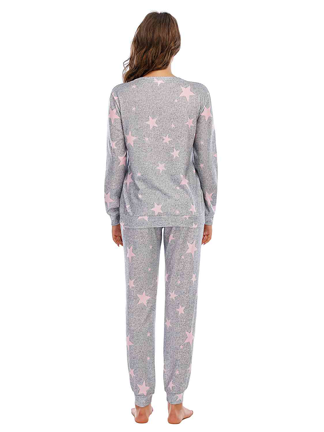 Star Top and Pants Lounge Set - TRENDMELO