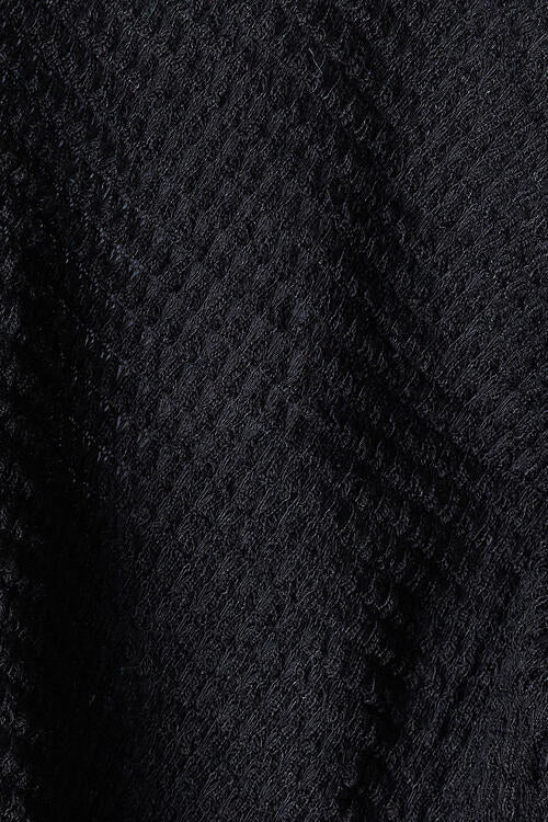 Zenana Full Size Round Neck High-Low Slit Knit Top - TRENDMELO