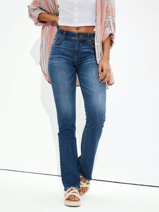 Buttoned Straight Jeans with Pockets - TRENDMELO