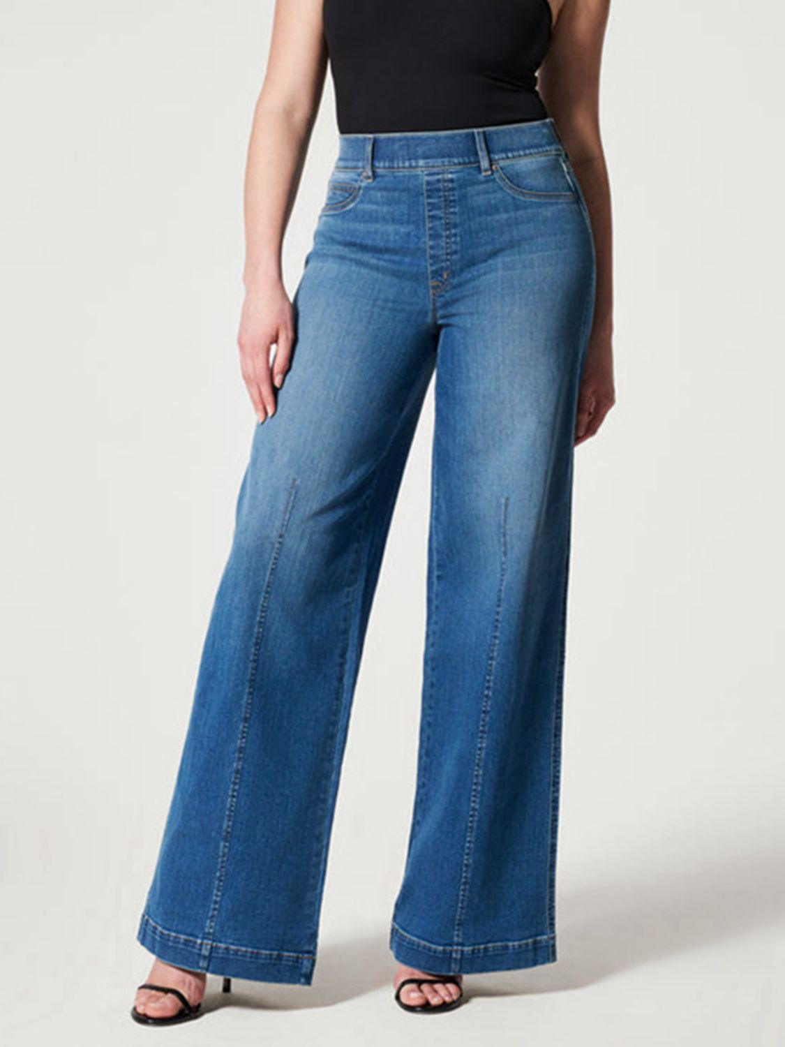 Wide Leg Long Jeans - TRENDMELO