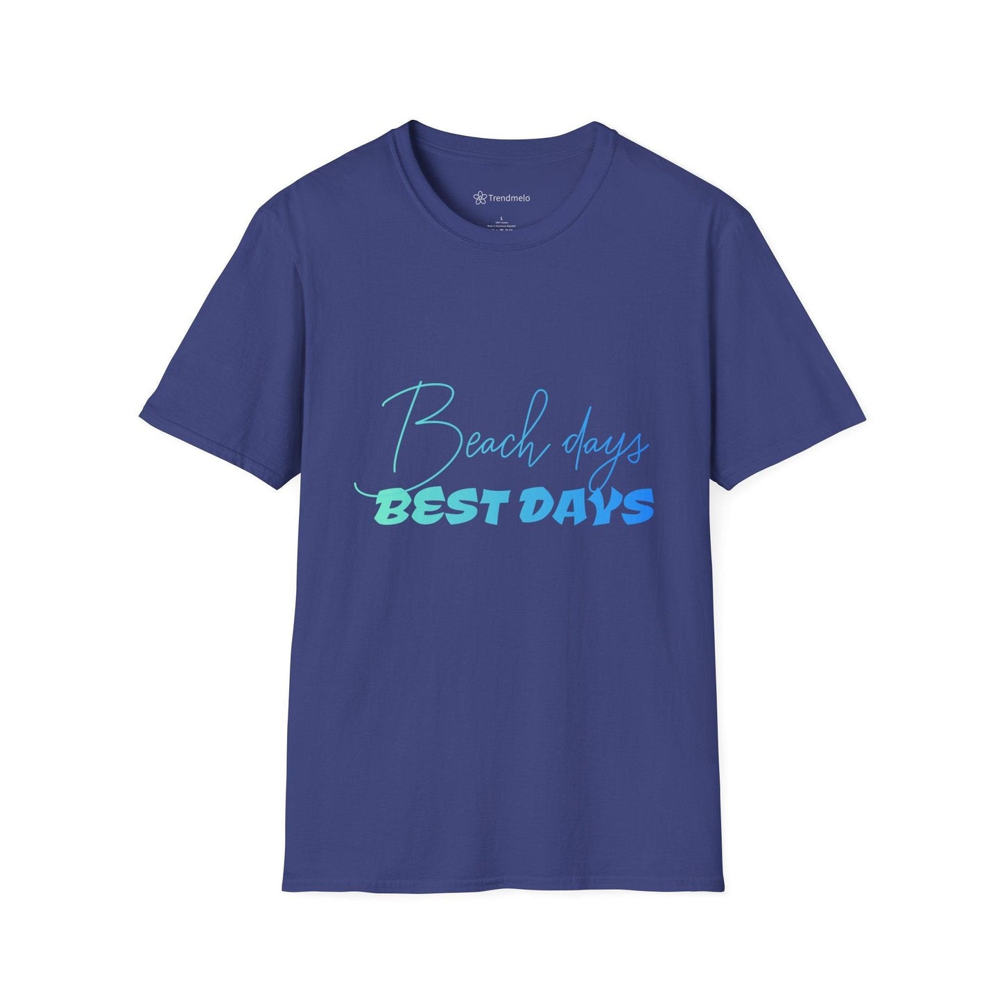Trendmelo Men's Graphic Tee with Beach Days Best Days Print, Beach T Shirt for Men