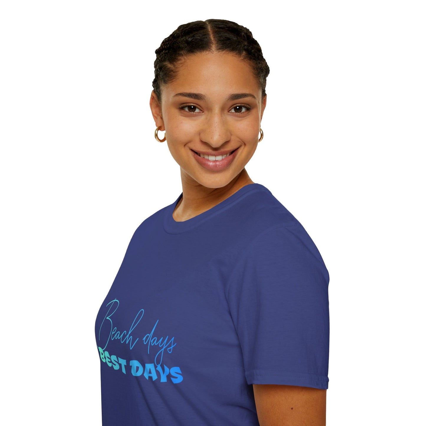 Trendmelo Women's Graphic Tee with Beach Days Best Days Print, Beach T Shirt for Women