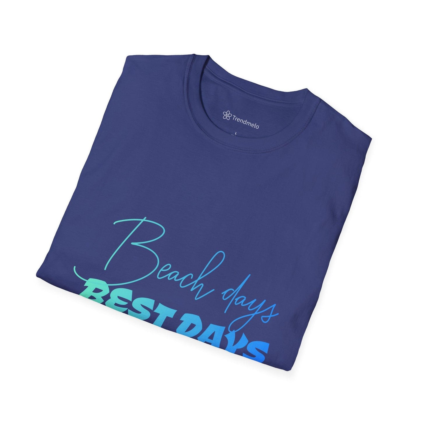 Trendmelo Men's Graphic Tee with Beach Days Best Days Print, Beach T Shirt for Men