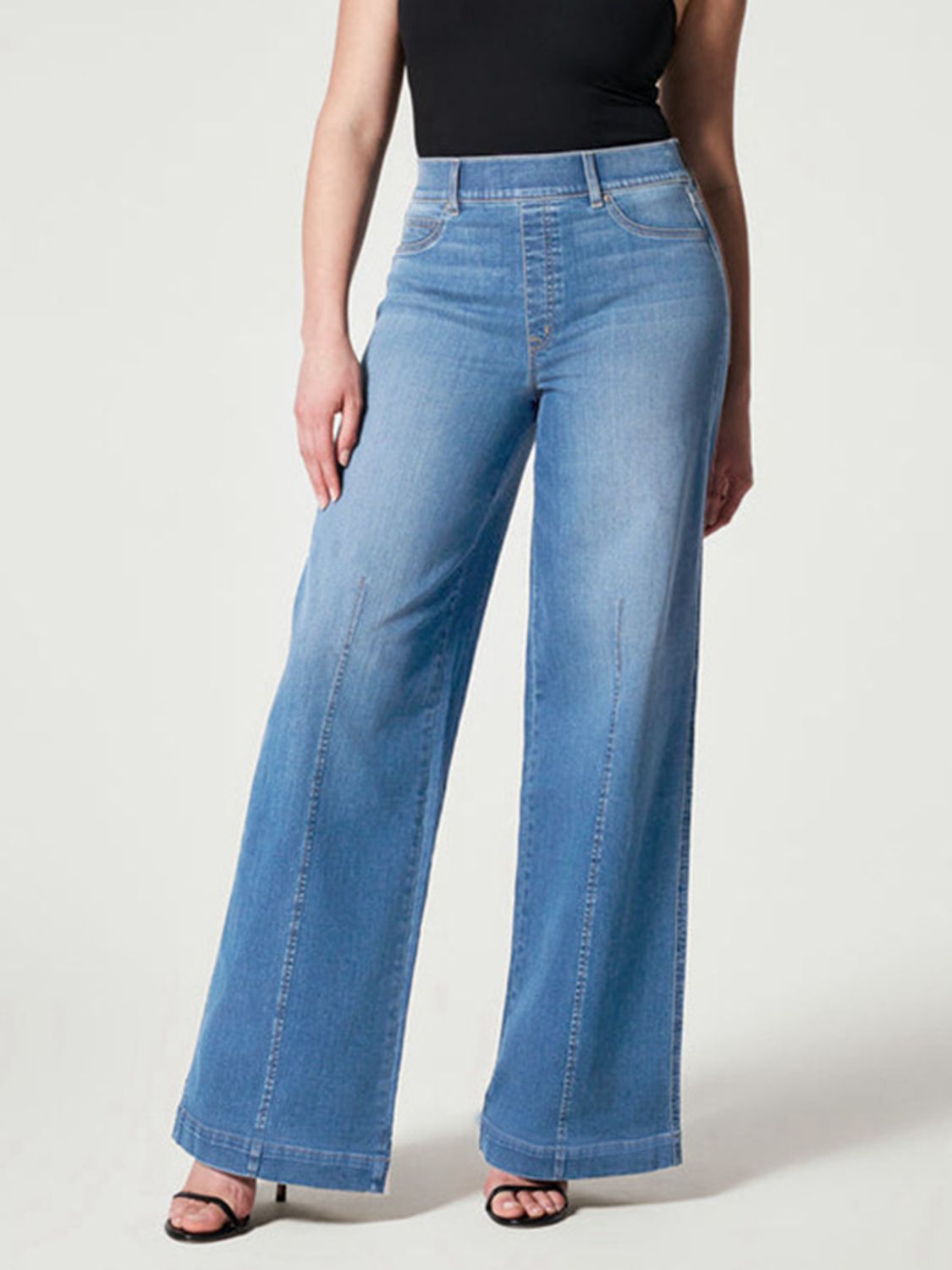 Wide Leg Long Jeans - TRENDMELO