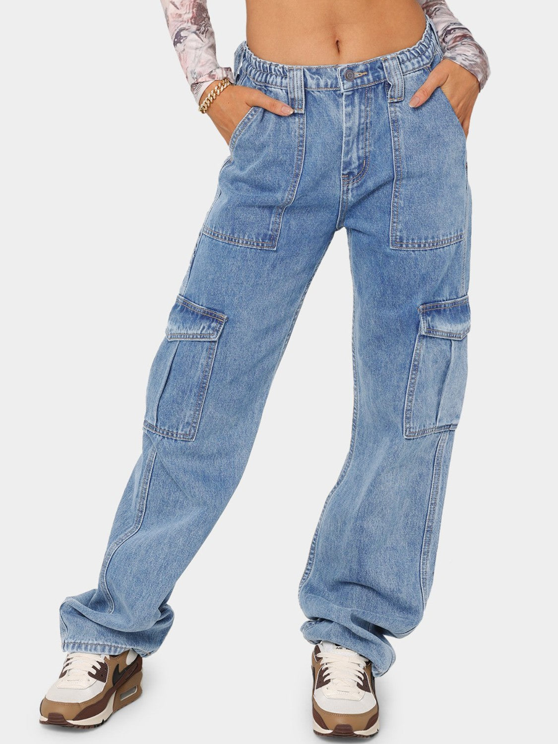 Straight Jeans with Pockets - TRENDMELO