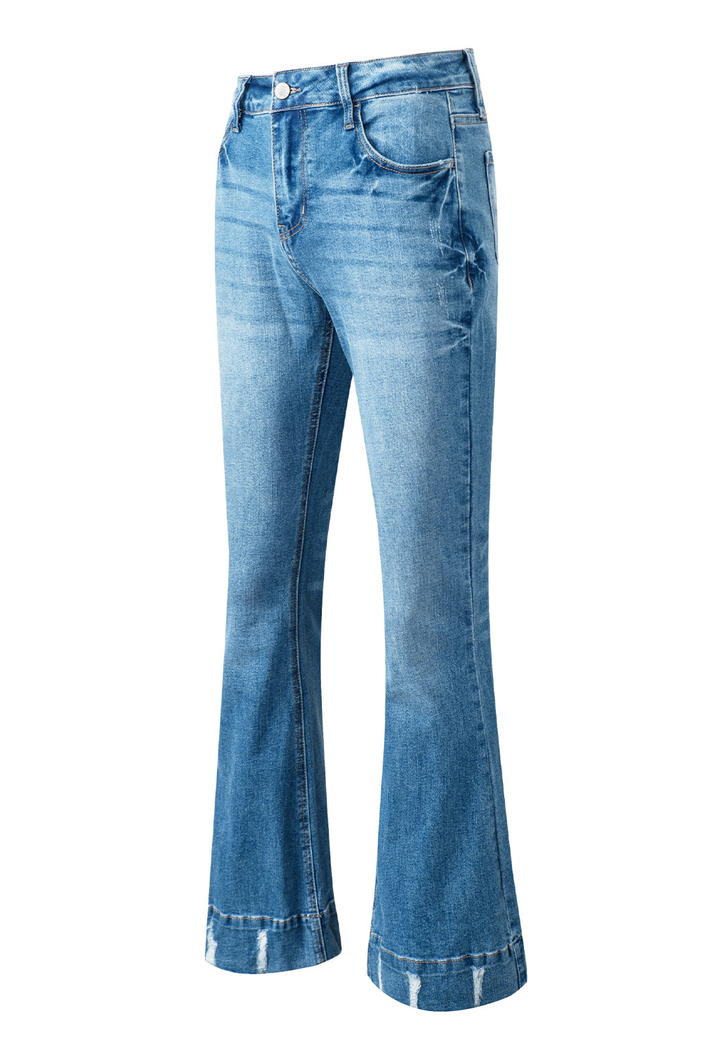 Cat's Whisker Bootcut Jeans with Pockets - TRENDMELO