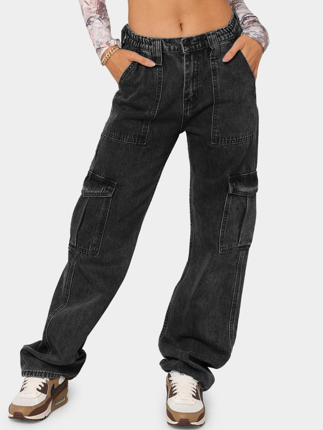 Straight Jeans with Pockets - TRENDMELO