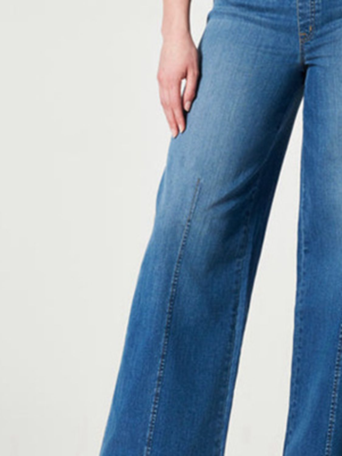 Wide Leg Long Jeans - TRENDMELO