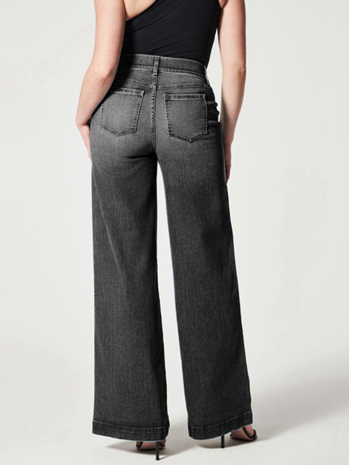 Wide Leg Long Jeans - TRENDMELO