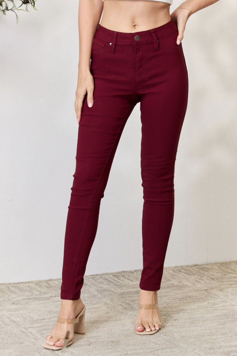 YMI Jeanswear Hyperstretch Mid-Rise Skinny Jeans - TRENDMELO