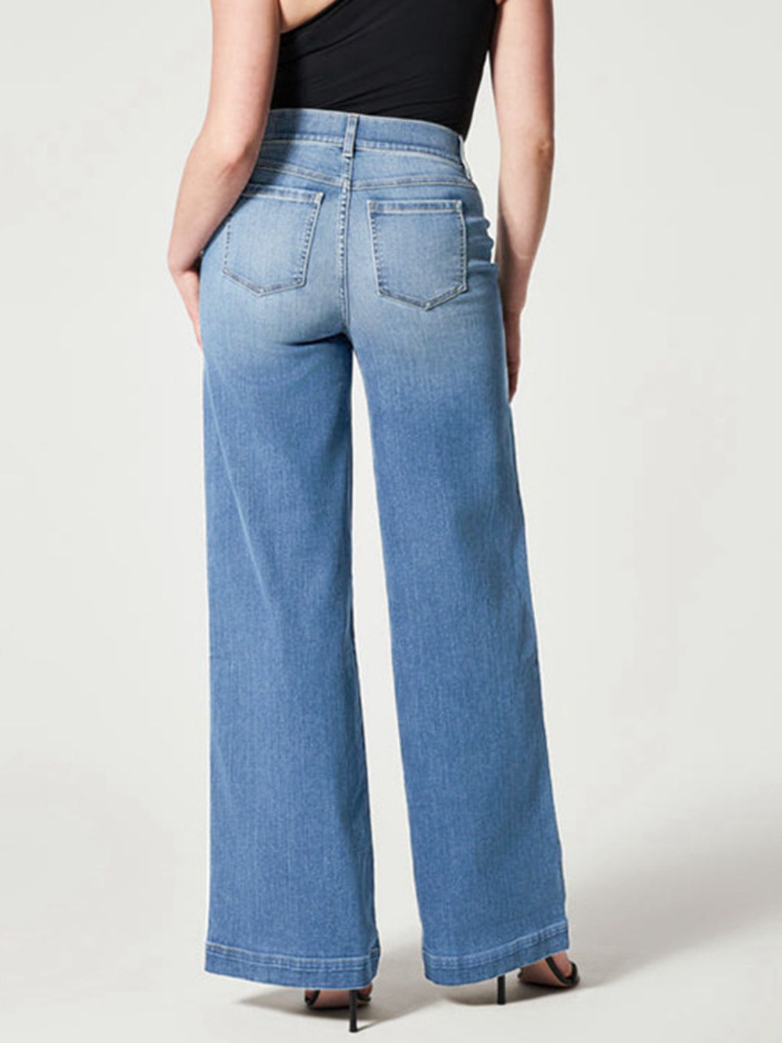 Wide Leg Long Jeans - TRENDMELO