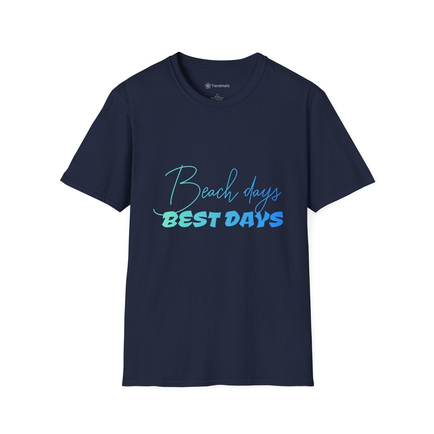 Trendmelo Men's Graphic Tee with Beach Days Best Days Print, Beach T Shirt for Men