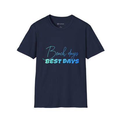Trendmelo Men's Graphic Tee with Beach Days Best Days Print, Beach T Shirt for Men