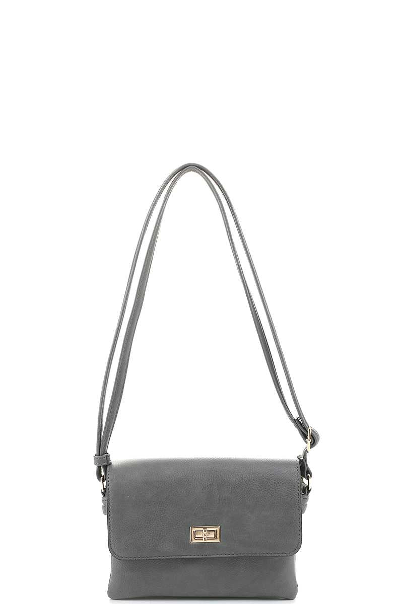 Trendmelo Smooth Colored Crossbody Bag