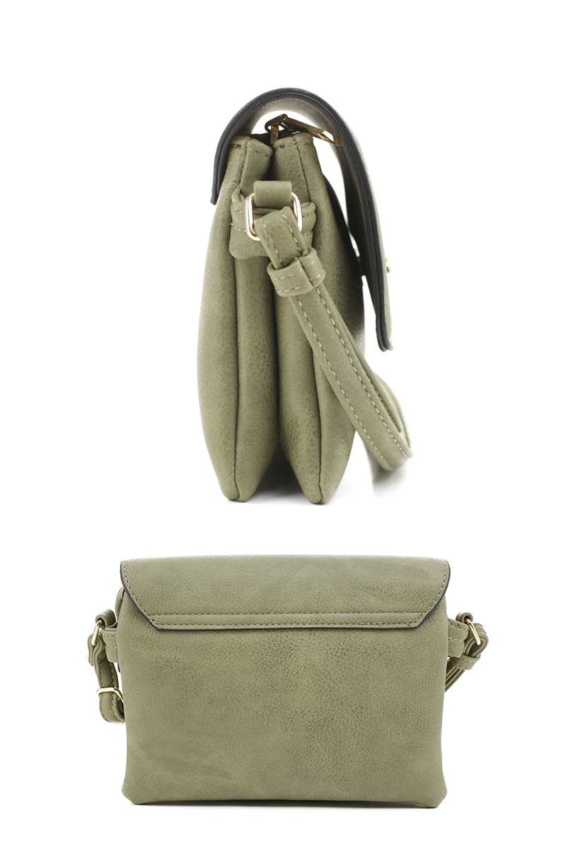 Trendmelo Smooth Colored Crossbody Bag