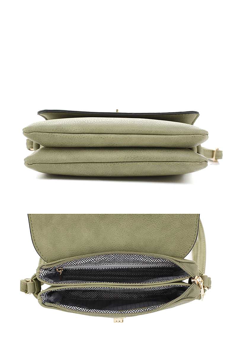 Trendmelo Smooth Colored Crossbody Bag