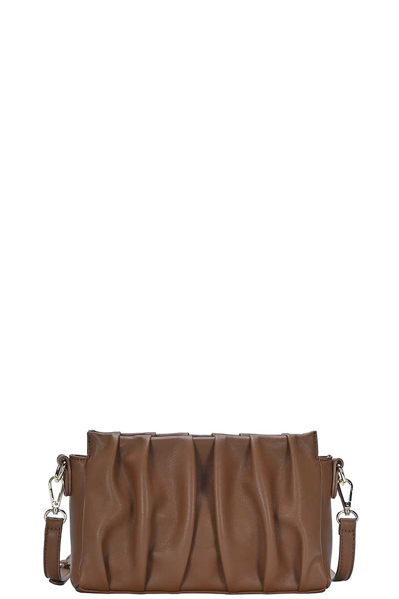 Trendmelo Stylish Smooth Wrinkled Crossbody Bag