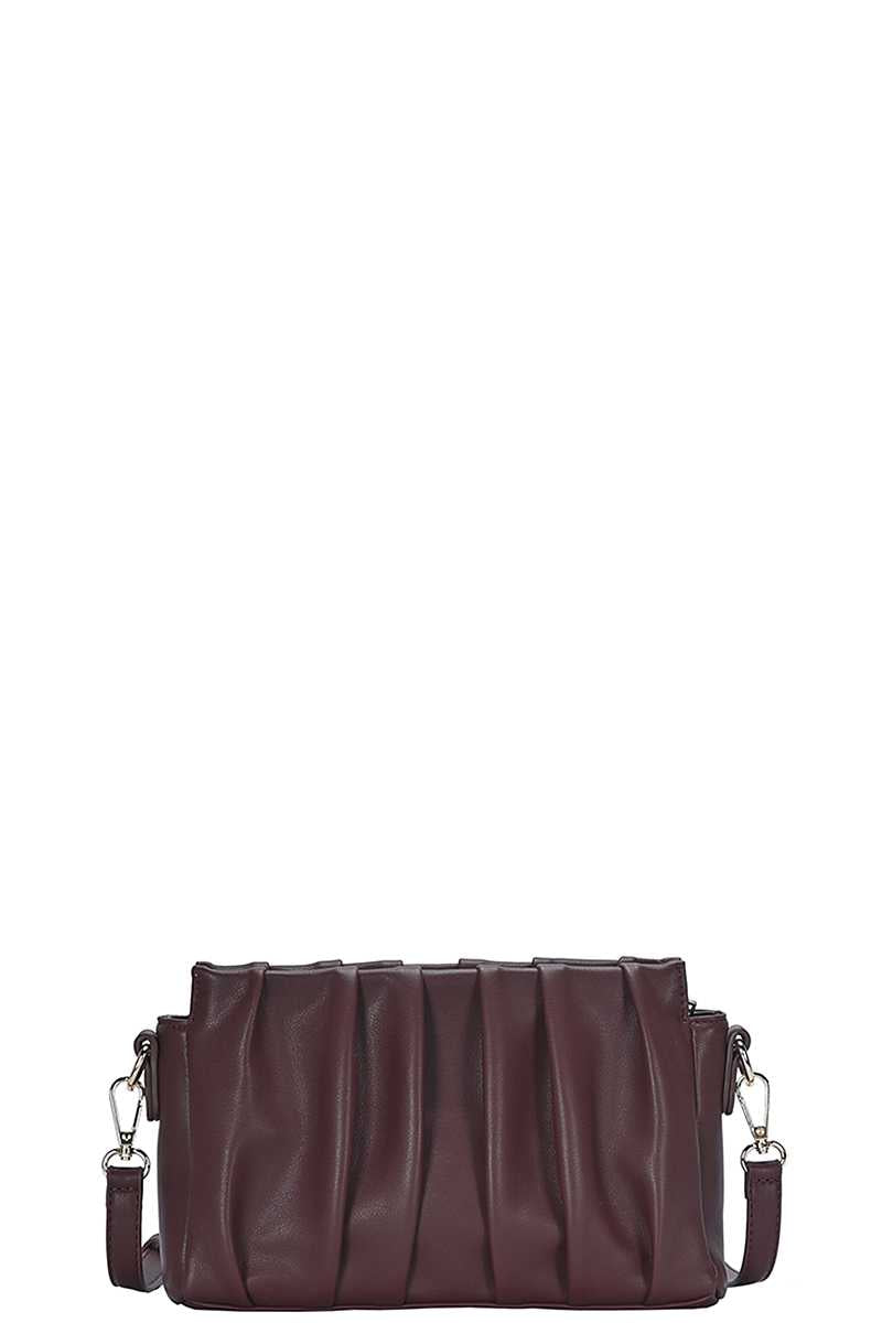 Trendmelo Stylish Smooth Wrinkled Crossbody Bag