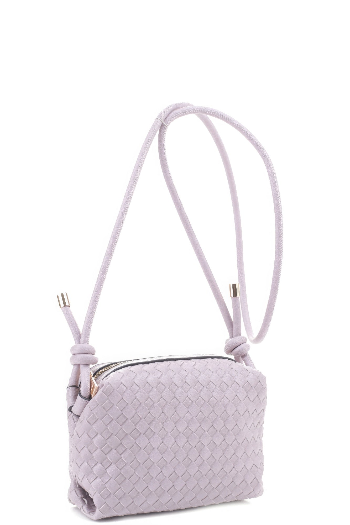 Trendmelo Braid Texture Zipper Crossbody Bag