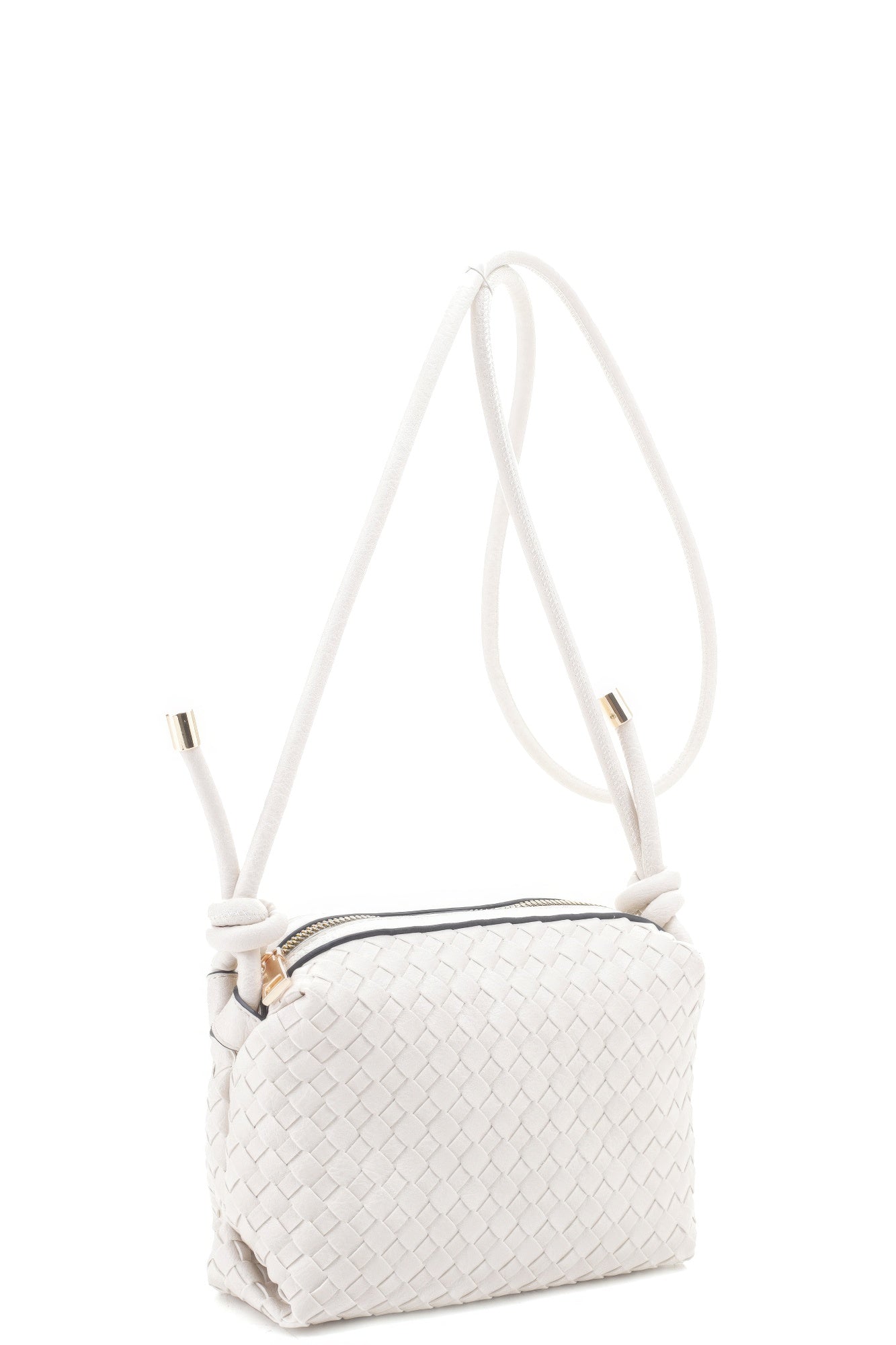 Trendmelo Braid Texture Zipper Crossbody Bag