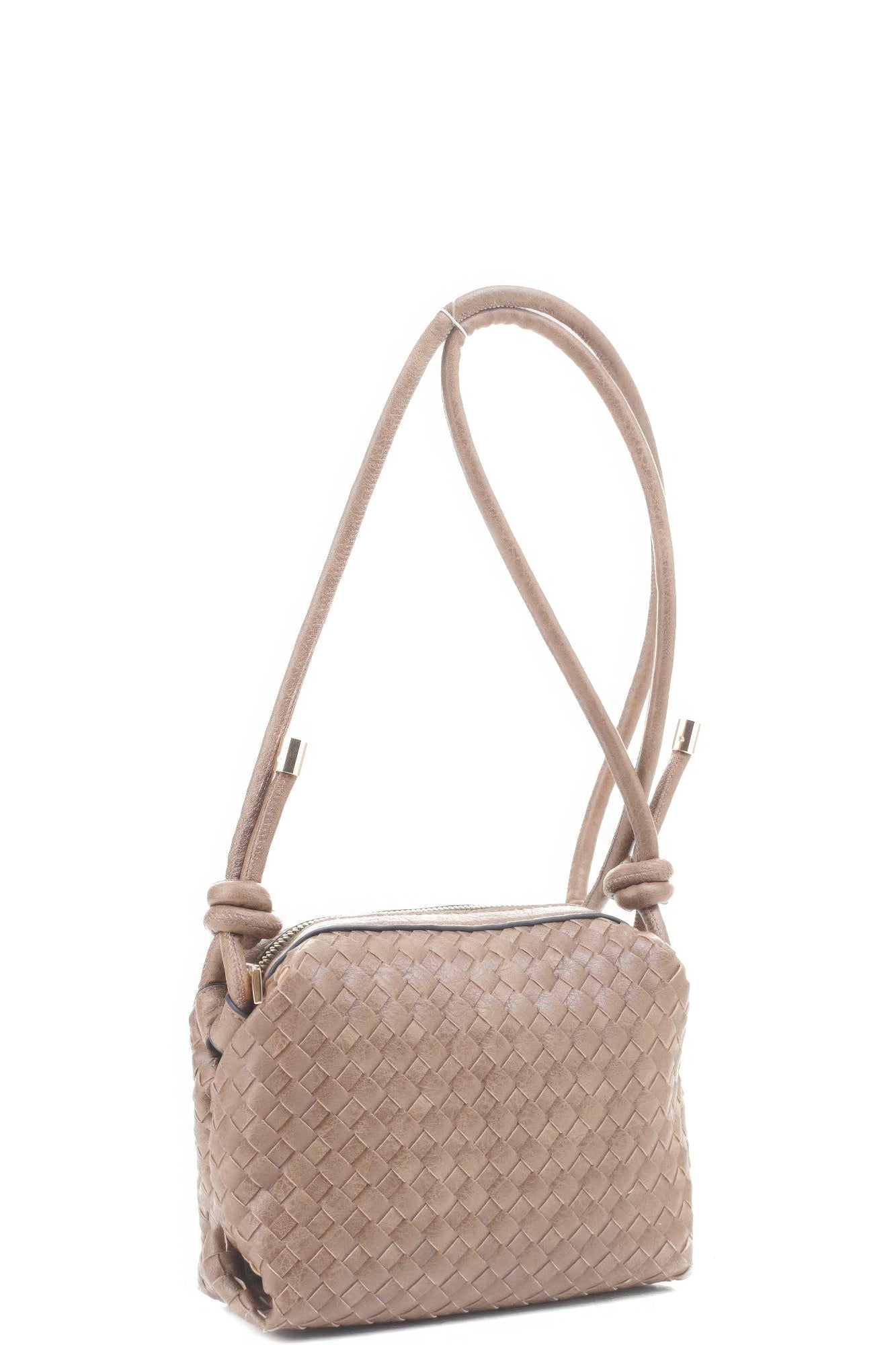 Trendmelo Braid Texture Zipper Crossbody Bag