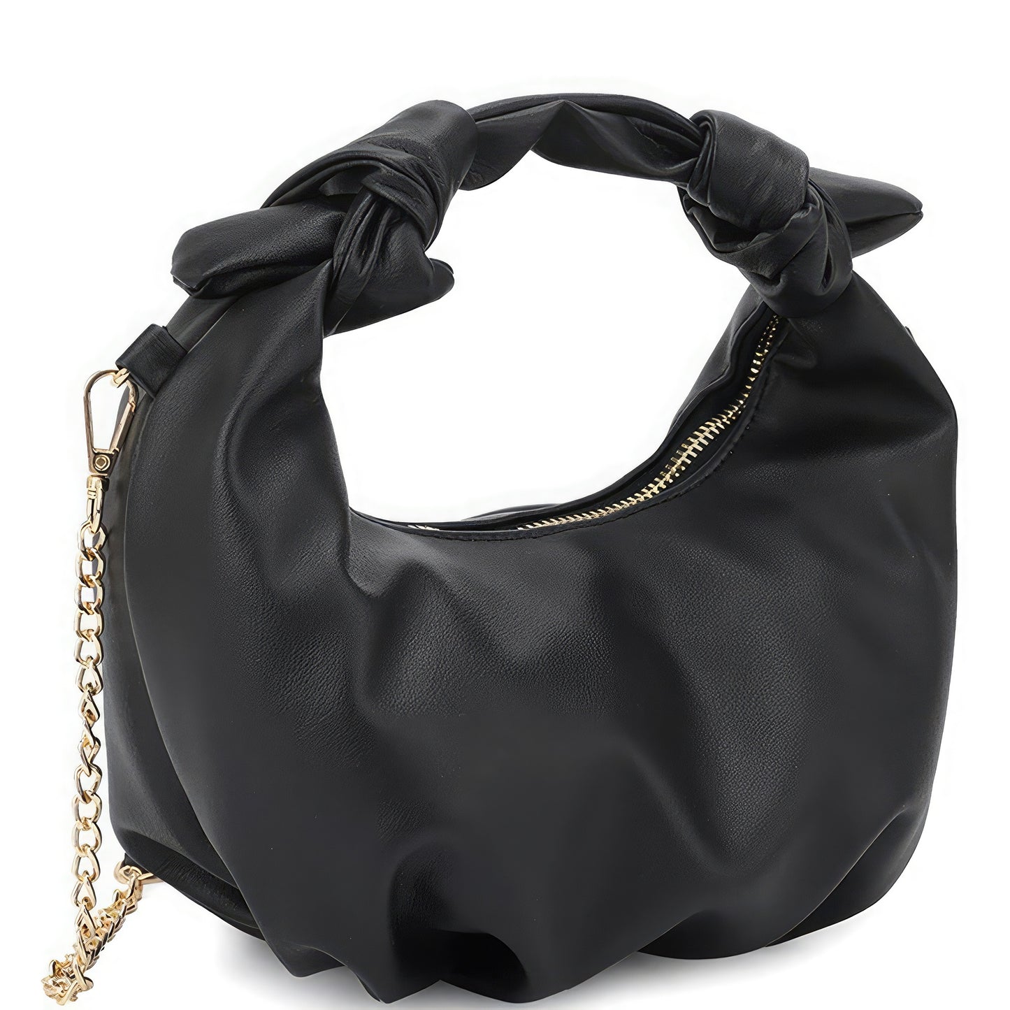 Trendmelo Smooth Round Handle Zipper Bag