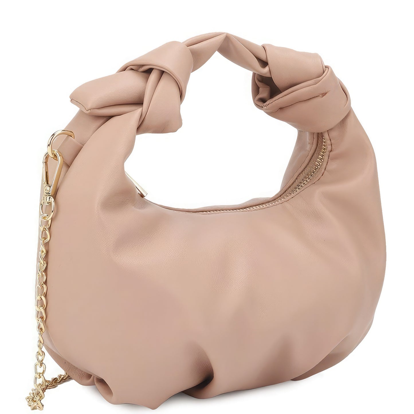 Trendmelo Smooth Round Handle Zipper Bag