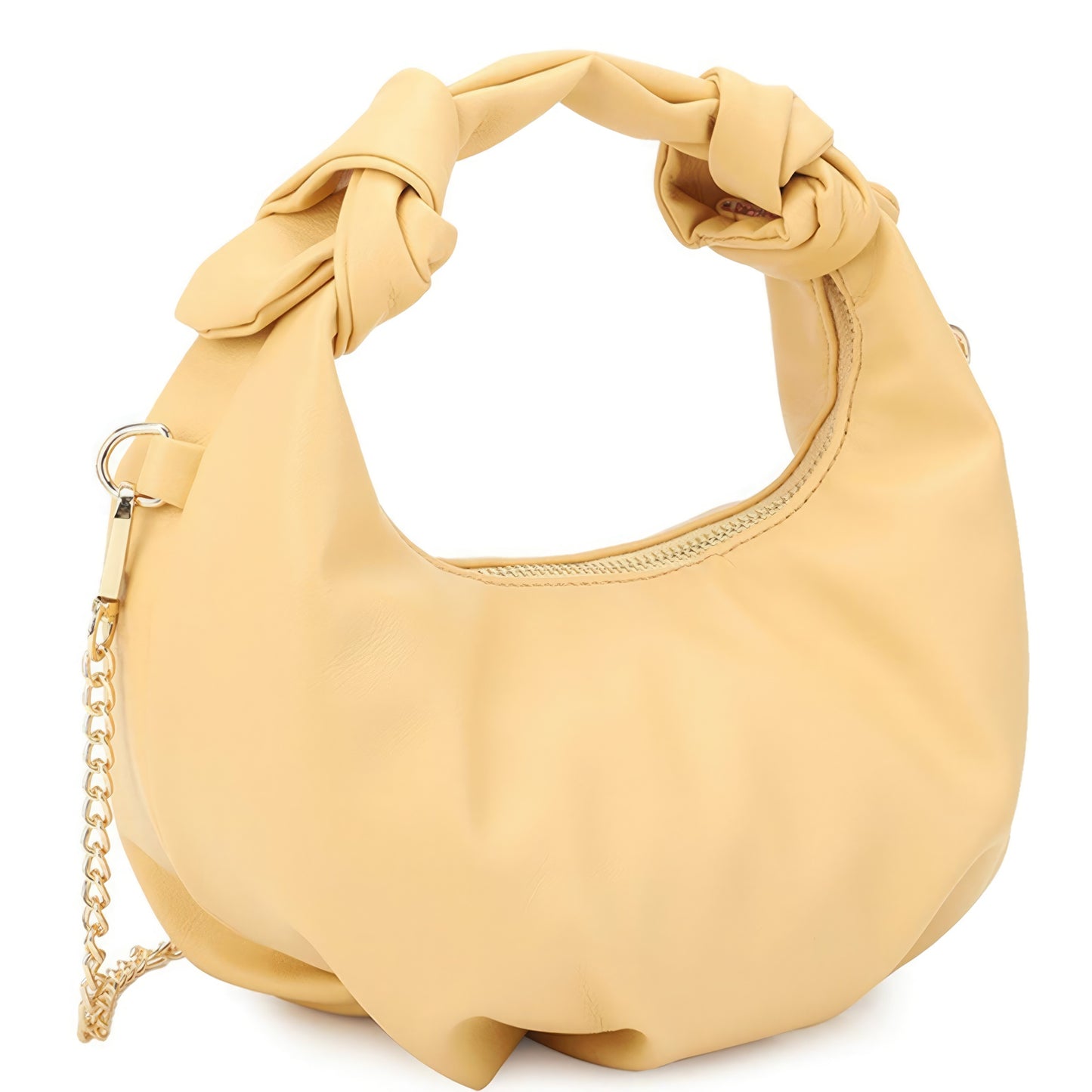 Trendmelo Smooth Round Handle Zipper Bag