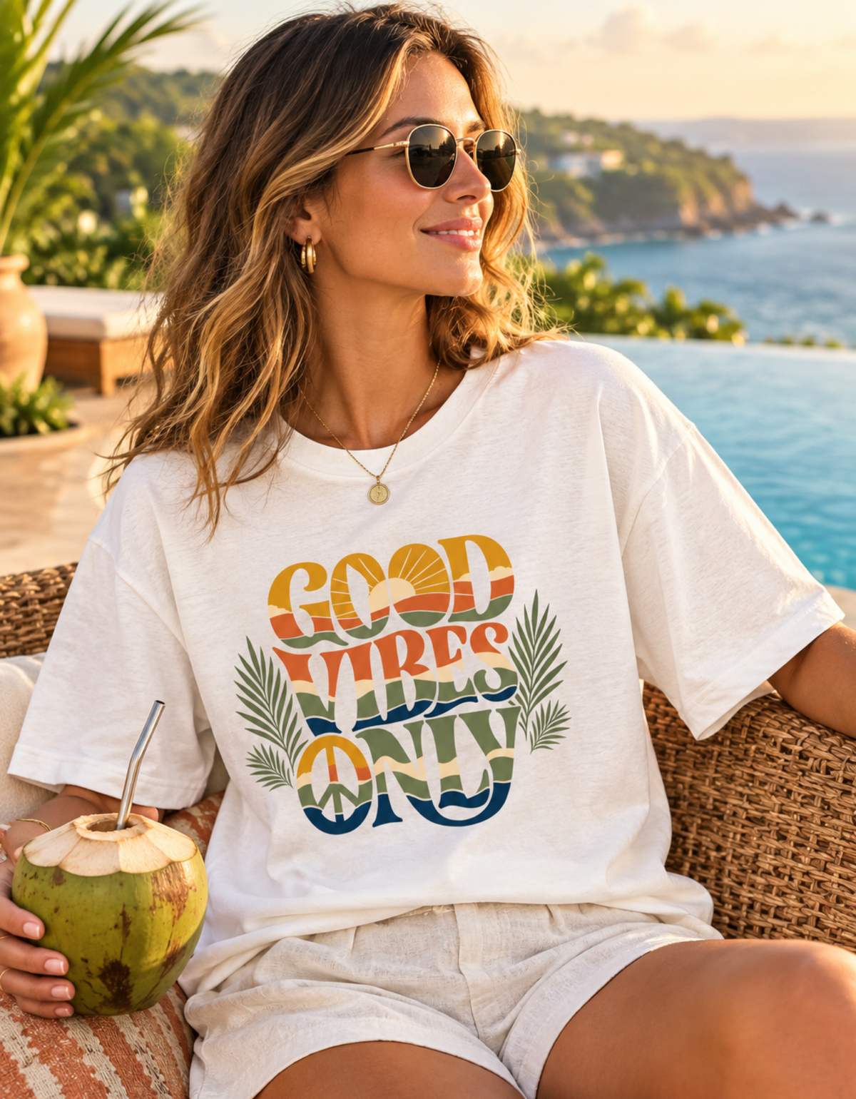 Good Vibes Only Unisex Oversized Classic T-Shirt