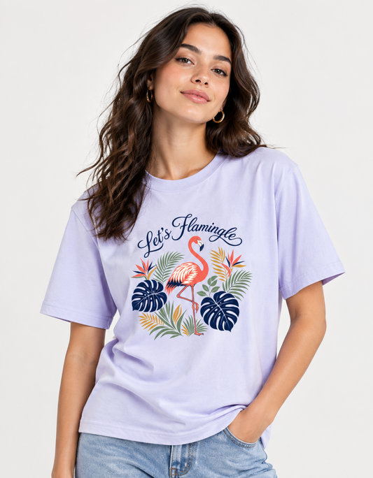 Let's Flamingle Unisex Stretch T-shirt