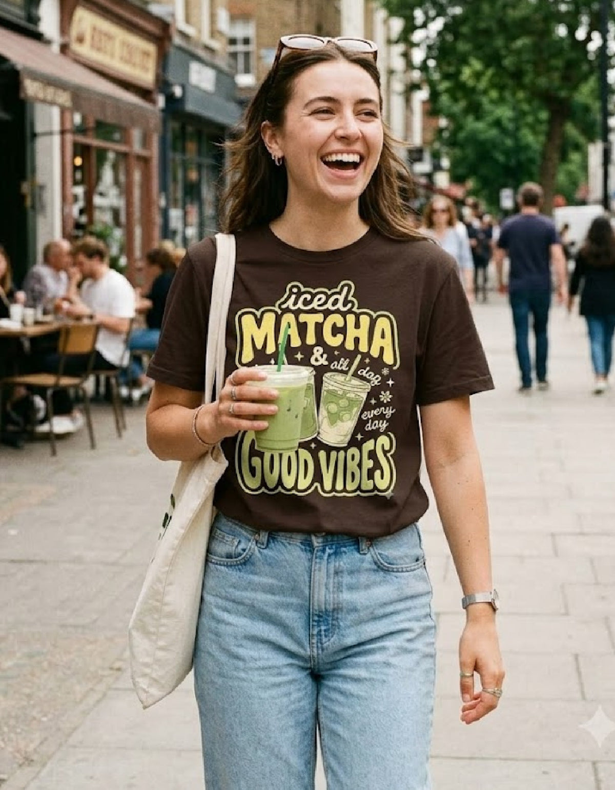 Iced Matcha Good Vibes - Women's Classic T-Shirt