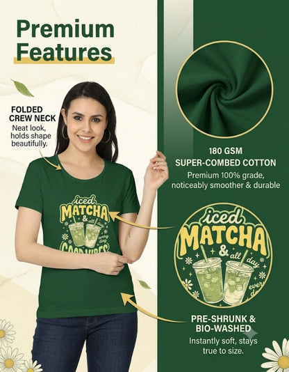 Iced Matcha Good Vibes - Women's Classic T-Shirt