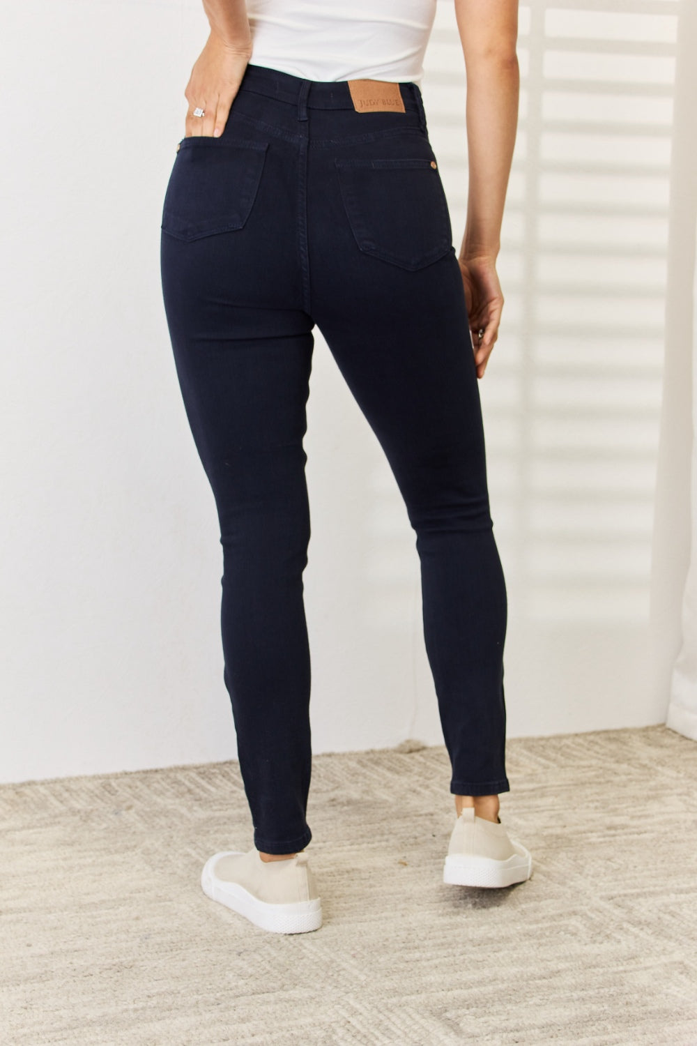 Judy Blue Full Size Garment Dyed Tummy Control Skinny Jeans - TRENDMELO