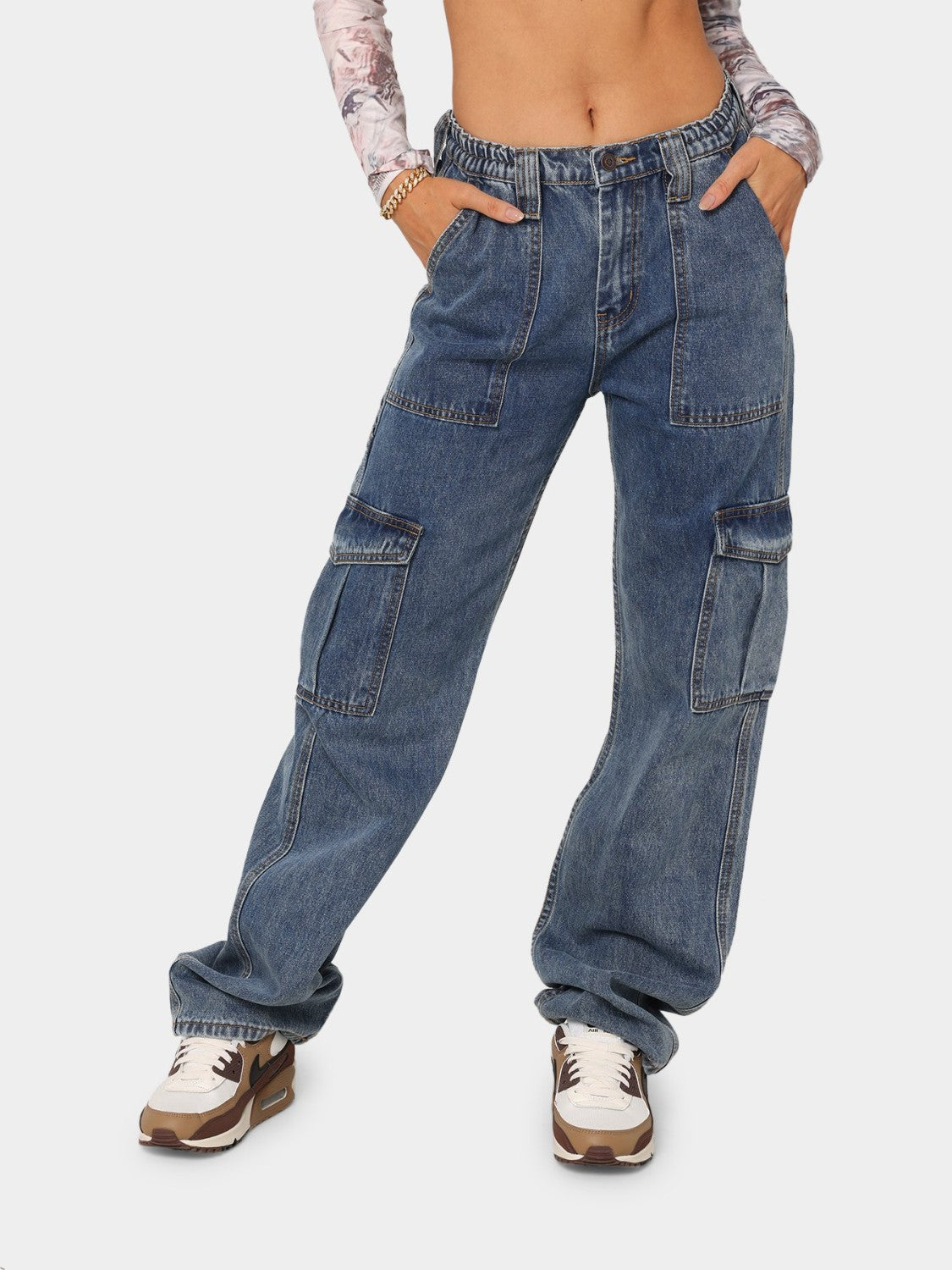 Straight Jeans with Pockets - TRENDMELO