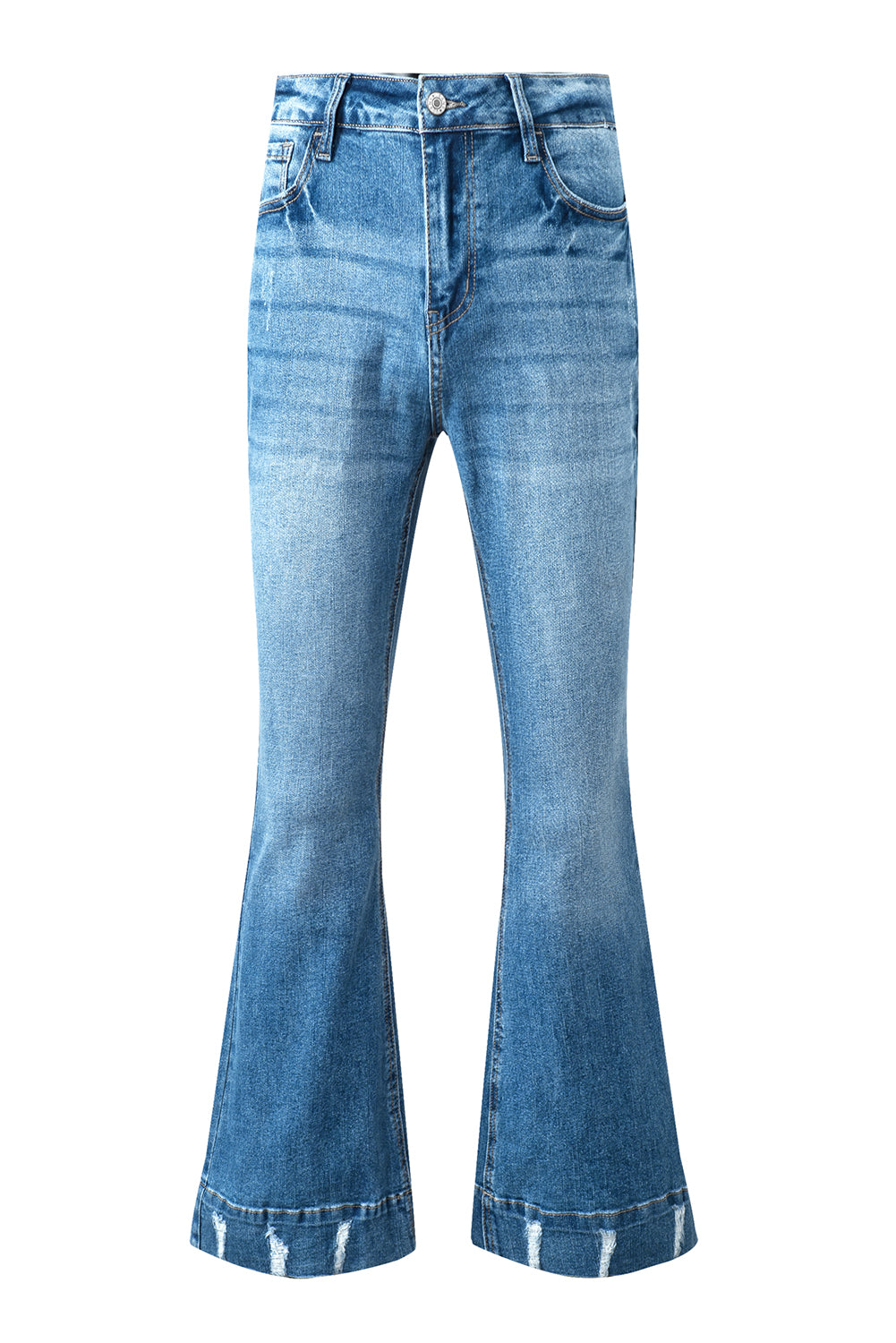 Cat's Whisker Bootcut Jeans with Pockets - TRENDMELO