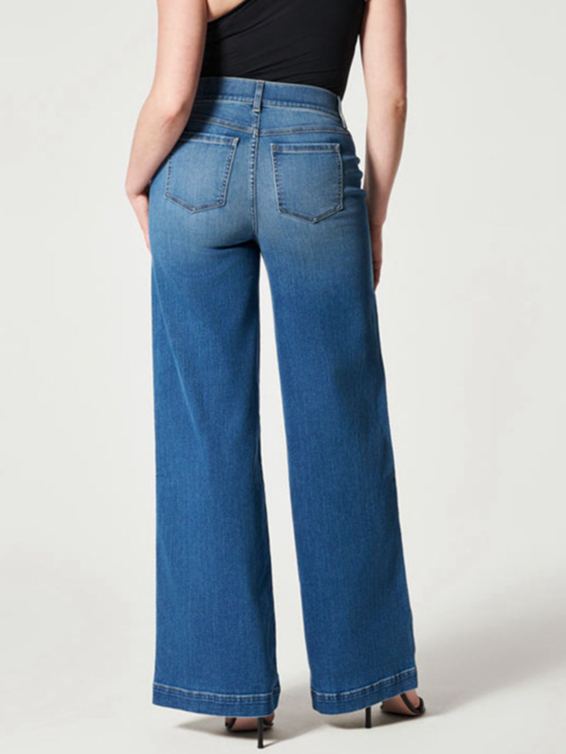 Wide Leg Long Jeans - TRENDMELO