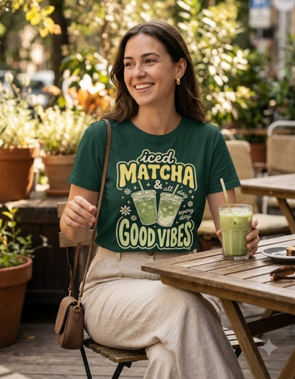 Iced Matcha Good Vibes - Women's Classic T-Shirt